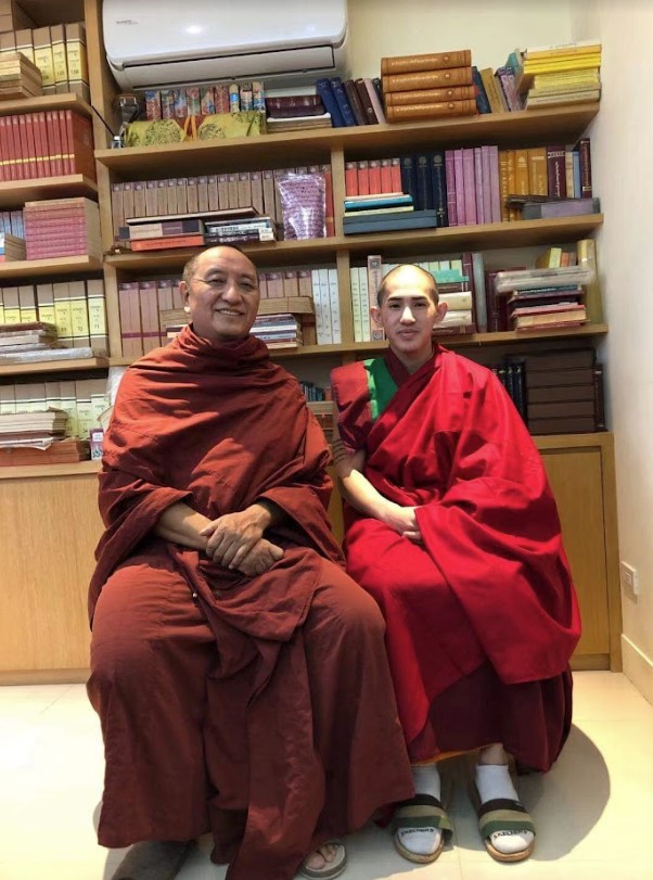 Thánh Đức Pháp Vương H.H 25th Kadham Trichen Rinpoche và Thánh Đức Pháp Vương 17th Kadam Kyabje Dongchen Chotrul Rinpoche